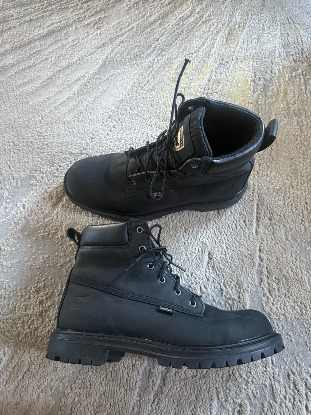 Red Wing Irish Setter black soft toe work boots Hopkins 6” Waterproof 83671 9.5